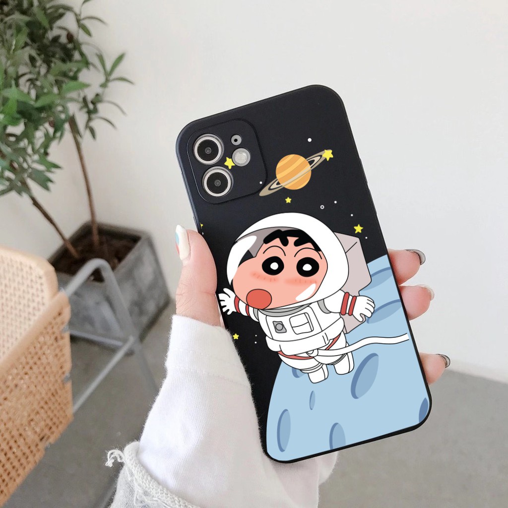 Ốp lưng iphone vuông cạnh ốp iphone 11 pro max shin không gian 6/6plus/7plus/8/x/xsmax/11promax/12pro/11 E94