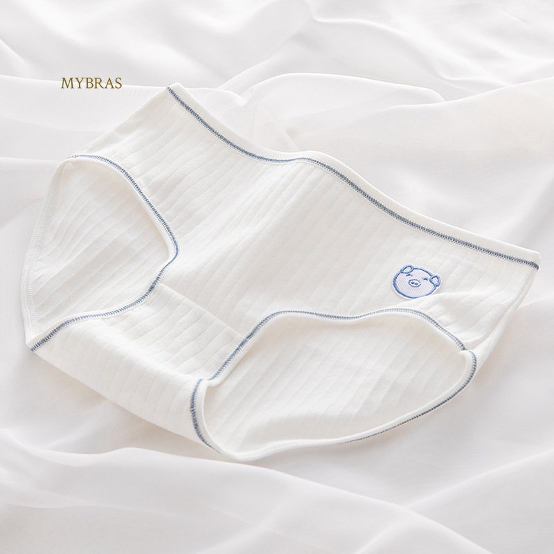 Quần Lót Cotton Thoáng Khí Thoải Mái Họa Tiết Hoạt Hình Cho Nữ