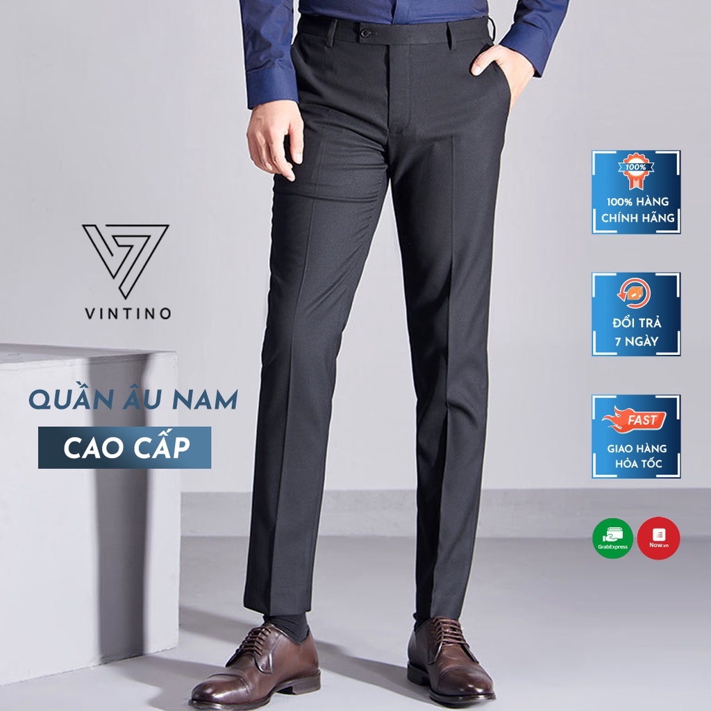 Quần âu nam công sở cao cấp,Quần tây nam ống côn dáng body co giãn nhẹ chất vải mịn không nhăn VINTINO QA1