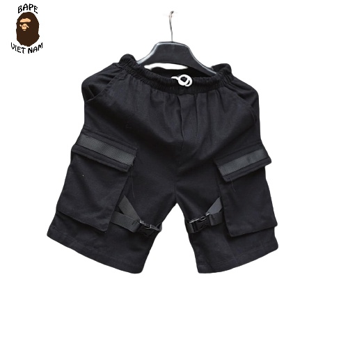 Nhiều mẫu Quần short Nam túi hộp, Quần đùi Nam phong cách Street Wear, Chất liệu Kaki co dãn nhẹ, Màu đen