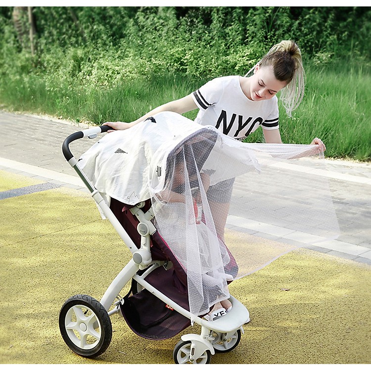 Khăn che ti 2 trong 1, Khăn trùm đi đường, Khăn Choàng Cho Trẻ Sơ Sinh ( LOẠI ĐẸP 2 LỚP)