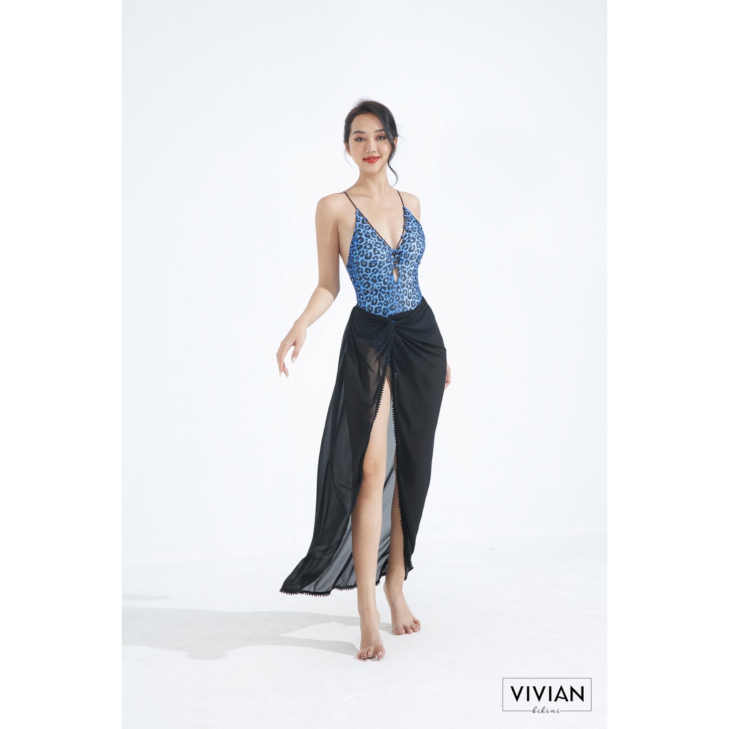 Váy sarong cao cấp 𝐕𝐈𝐕𝐈𝐀𝐍 kiểu dáng dài - Đen - VC014_BL