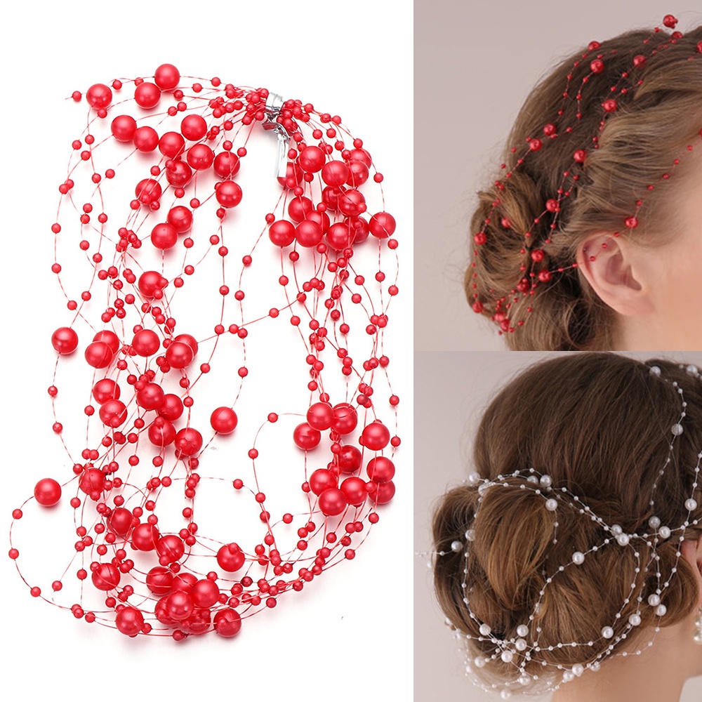 Dây Chuỗi Hạt Ngọc Trai Nhân Tạo Dài 5m Dùng Trang Trí Tiệc Cưới Diy