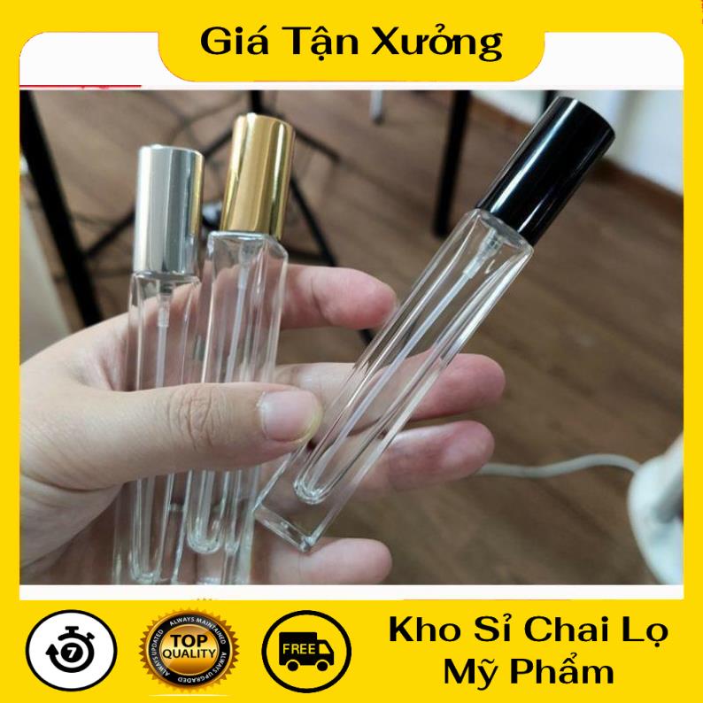 [TRÙM SỈ] [Combo 10sp] Chai lọ chiết nước hoa 10ml Cao dày đựng dầu thơm , phụ kiện du lịch