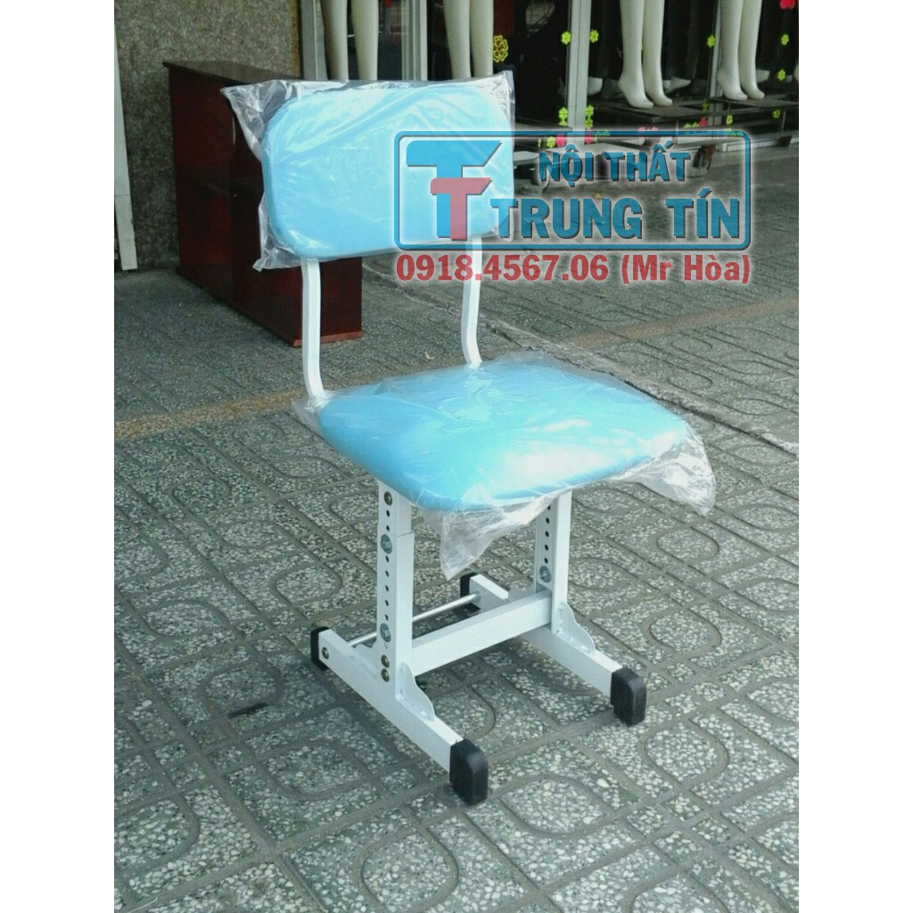 ghế học sinh, tăng chỉnh chiều cao, chân đơn