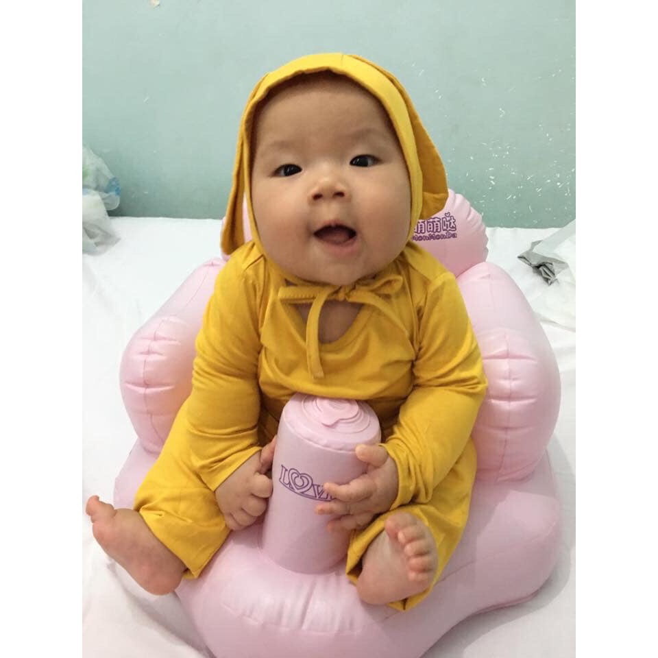 Xả Kho_Bộ Thun Lạnh Minky Kèm mũ cho bé trai và bé gái