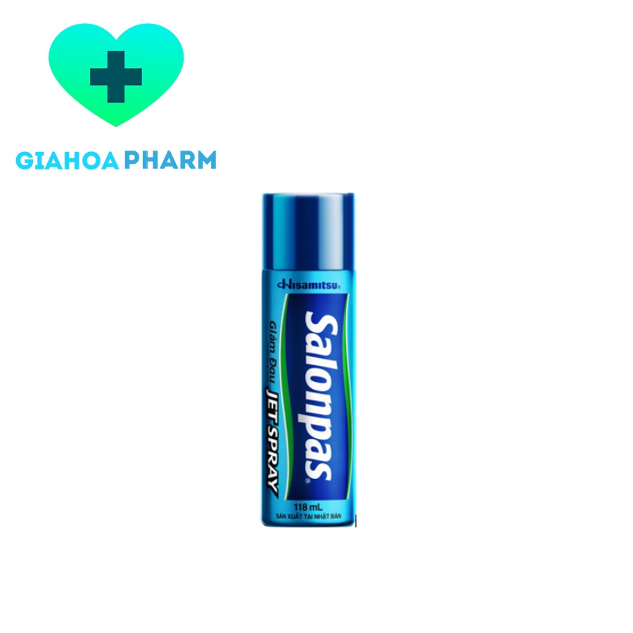 Xịt lạnh giảm đau Salonpas Jet Spray (Hisamitsu Nhật Bản) chai 118ml