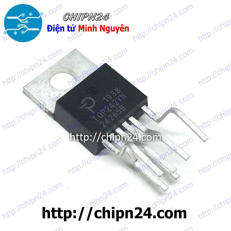 [1 CON] IC TOP242 TO-220-6 (TOP242YN TOP242Y 242 700V 22W) (IC nguồn bếp từ)