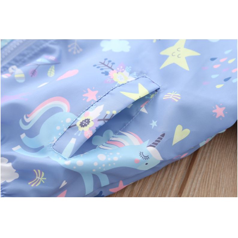Áo khoác pony xanh cho bé mặc ngoài trời ALICEKIDS - áo khoác chống nắng lớp lót cotton thoáng mát cho trẻ từ 10-35kg