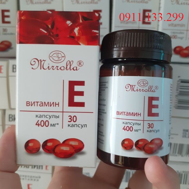 (Chuẩn Auth) VITAMIN E Đỏ Nga 400 IU Dạng Lọ nhựa 30 viên | BigBuy360 - bigbuy360.vn