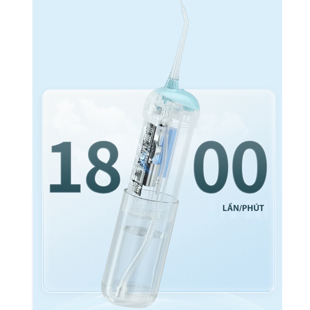 ✅ Máy tăm nước cầm tay cao cấp Xiaomi Enpuly L13, máy xỉa tăm nước Xiaomi, màn hình KTS, 6 chế độ, 180ml, 4 vòi
