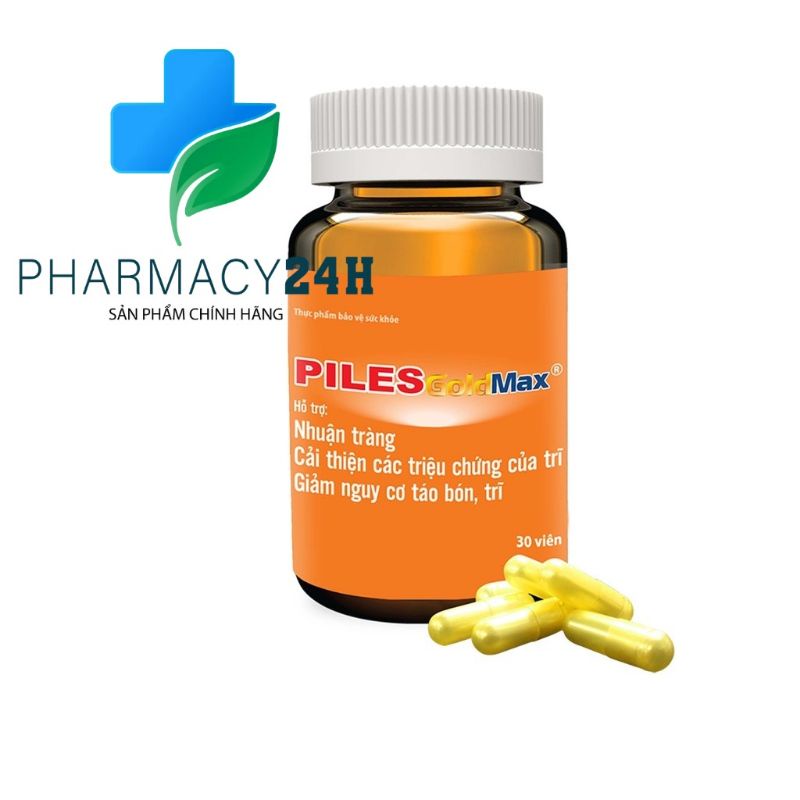 PILES GOLD MAX® Giúp phòng và cải thiện các triệu chứng của trĩ, sa búi trĩ.
