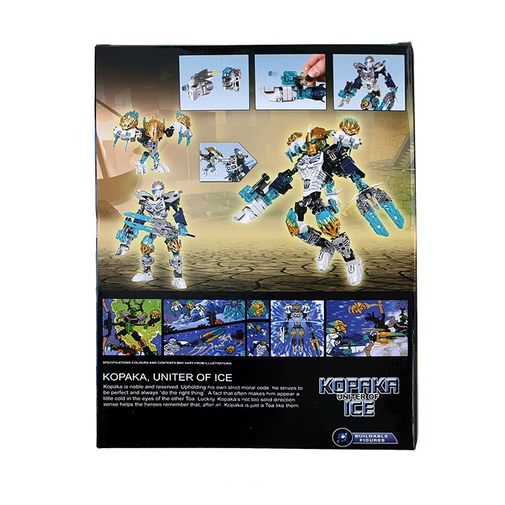 Đồ chơi KSZ Bionicle 612-1 Kopaka &amp; Melum Unity Set (Xanh dương) kết hợp của Bionicle ICE KSZ 609-6 và KSZ 611-4