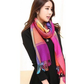 Khăn caro len muối tiêu