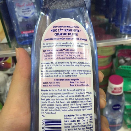 (200ml) Nước tẩy trang Nivea cho da mụn Acne Care Makeup Clear Micellar Water | BigBuy360 - bigbuy360.vn