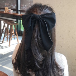 buộc tóc nơ thả trơn màu