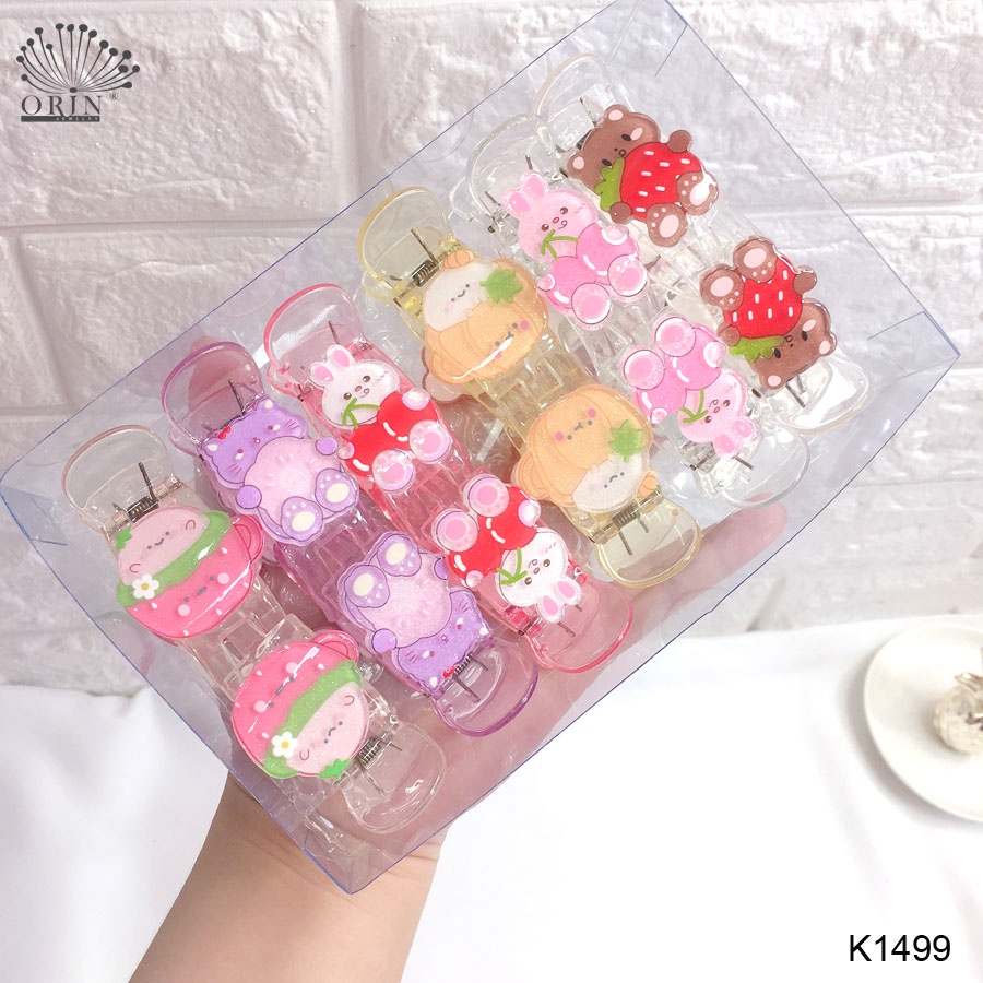 Kẹp càng cua , kẹp tóc cao cấp nhiều màu Orin K1499