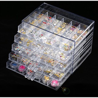 Khay đựng đá nail 3 tầng - 5 tầng đúc nguyên khối chắc chắn, chống bám bụi tốt