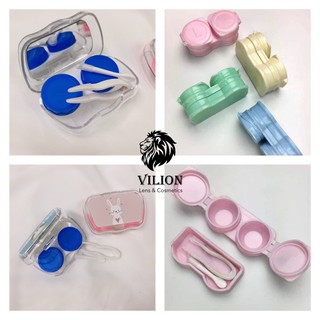 Hộp khay đựng lens - khay gương dụng cụ mini