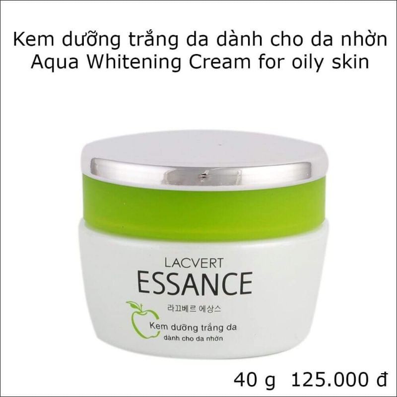 [Chính Hãng] Kem Dưỡng Trắng Da Essance dành cho Da Nhờn Aqua Whitening Cream - Oil Skin 40g