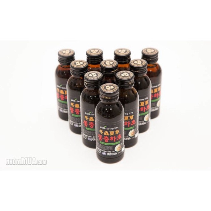 10 chai Đông trùng hạ thảo Well- being life Hàn Quốc - 1 hộp [ Hàng Mới Về ]