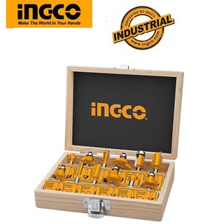 Bộ 12 mũi phay gỗ 6mm ingco akrt1201