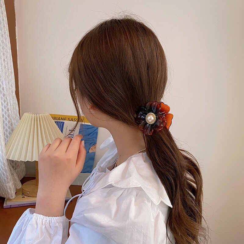 Phụ kiện tóc nữ:kẹp tóc càng cua phong cách Hàn Quốc mẫu hoa 4 cánh