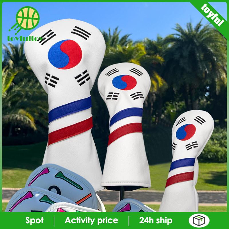 Vỏ Bọc Đầu Gậy Đánh Golf Hình Lá Cờ Hàn Quốc Bền Bỉ