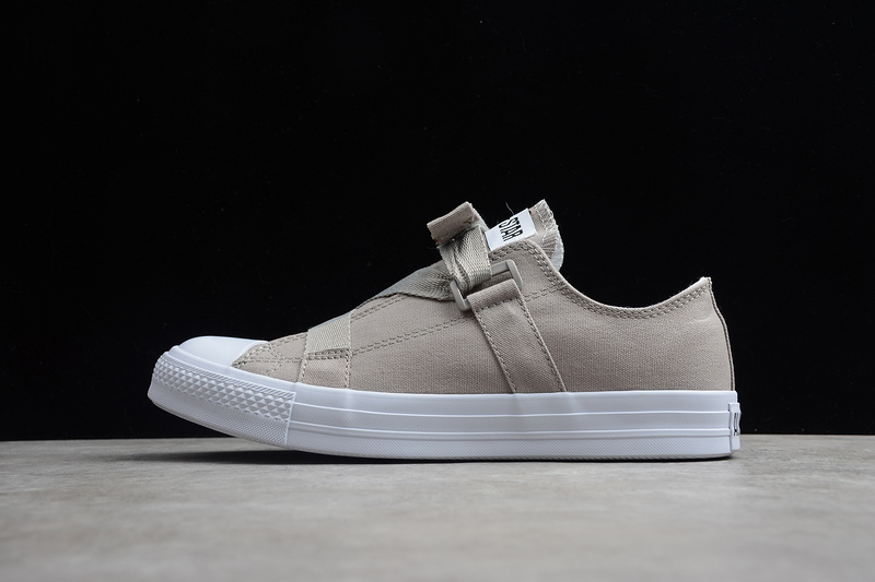 Converse Low Top Ren Velcro Màu xám Giày nam Giày nữ Giày thường Giày thể thao Giày thể thao