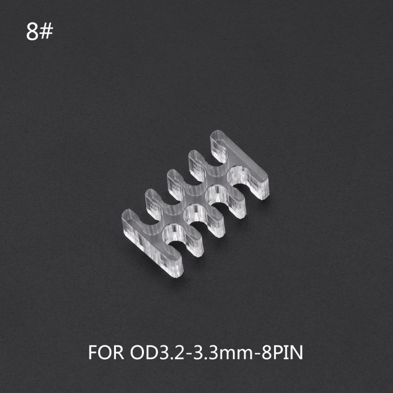 Lược nhựa acrylic trong suốt 2mm 4/5/6/8/24 Pin cho máy tính