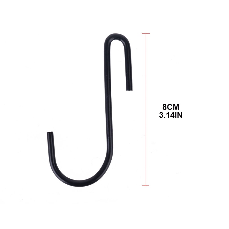 Set 10 Móc Treo Đồ Hình Chữ S Bằng Thép Không Gỉ