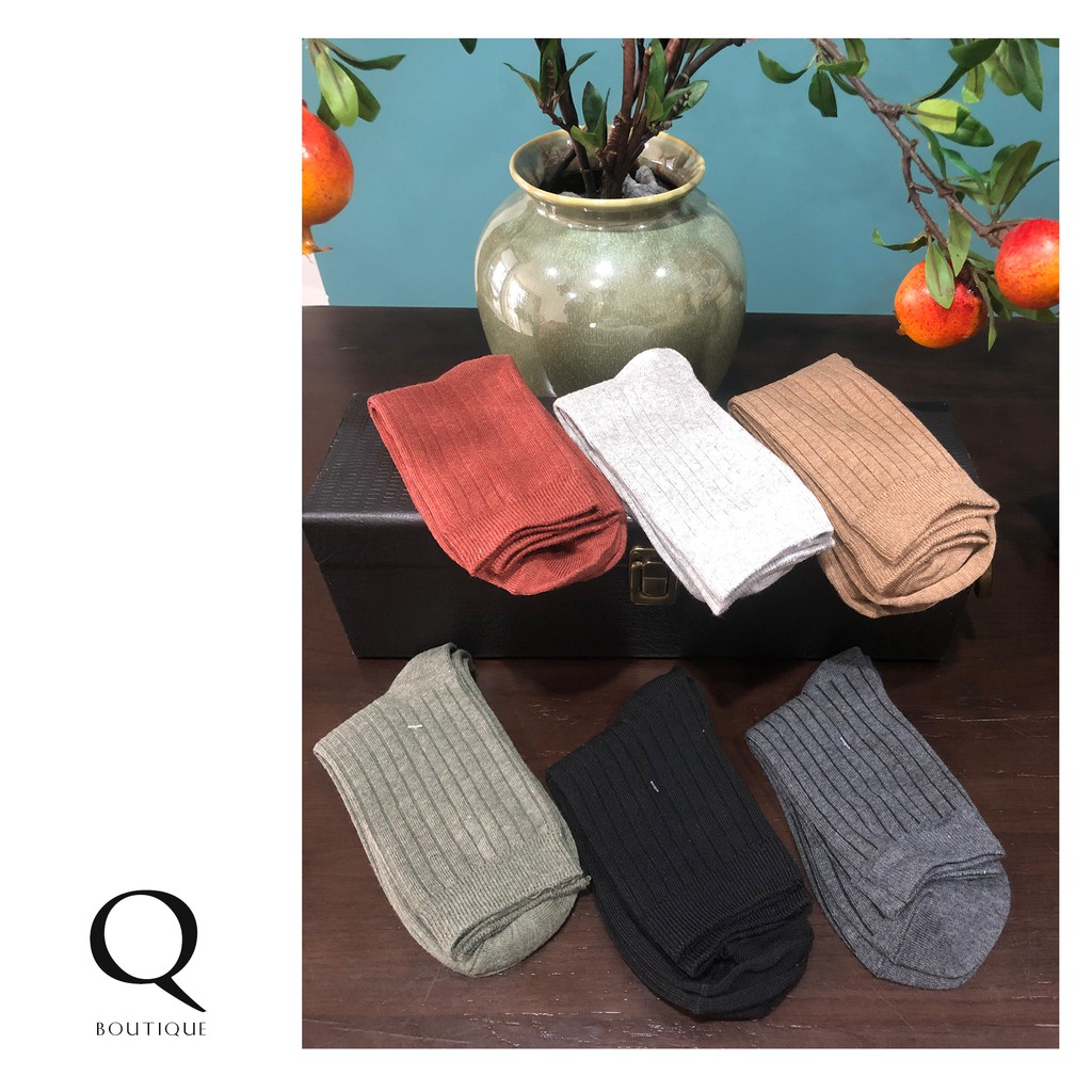Vớ Cao Cotton Nam - thoáng mát, co giãn tốt - essential socks for men