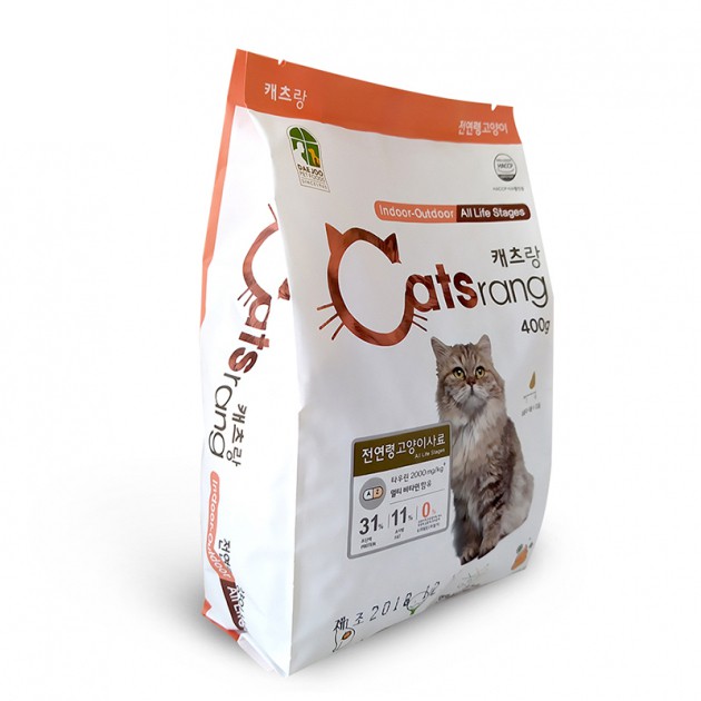 Gói 400g Catsrang Hàn Quốc Thức Ăn Hạt cho Mèo (Màu Trắng)