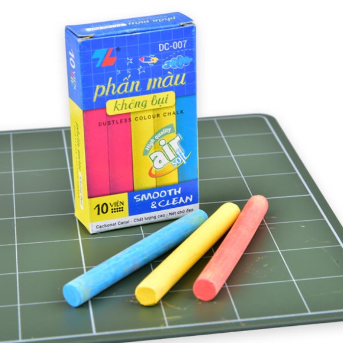 Hộp 10 Viên Phấn Màu Không Bụi Thiên Long DC-007