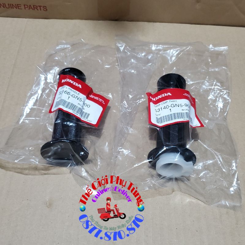 Cặp bao tay Dream Thái có ống ga zin Honda Thái Lan - 53140-GN5-900 / 53166-GN5-900