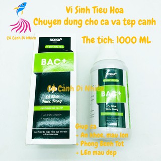 Vi sinh tiêu hóa BAC+ 1000ML chuyên dùng cho cá & tép cảnh 1 Lít KOIKA