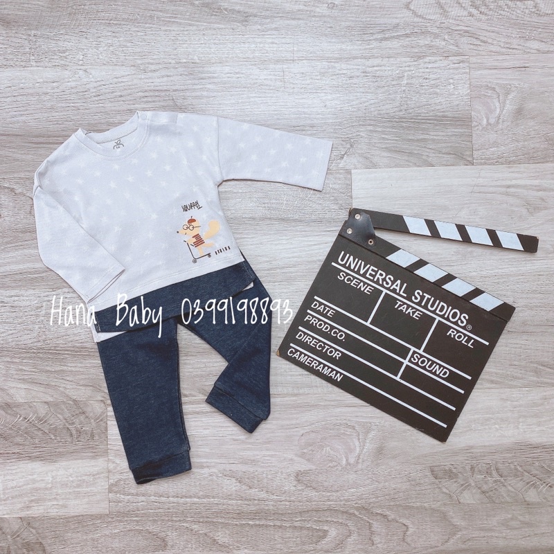Bộ dài tay La pomme Scooter &amp; Squirrel 6M-5Y