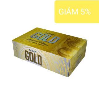 Thùng 24 lon bia SÀI GÒN GOLD 330ml