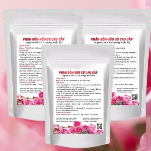 Combo 3 kg Phân bón hữu cơ Khoáng cao cấp cho hoa hồng