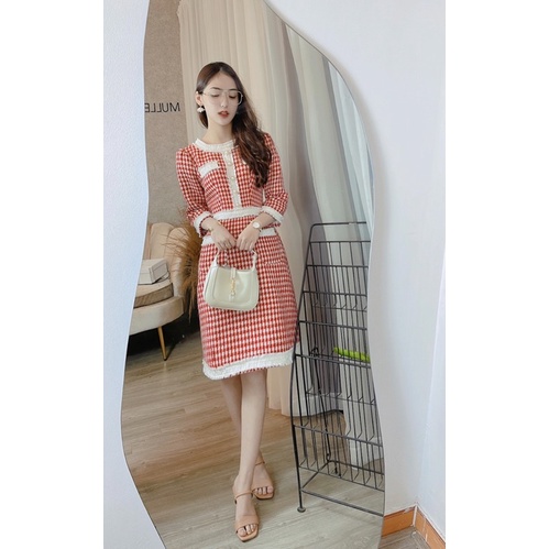 Váy dạ PRESENT hoạ tiết by MULLET