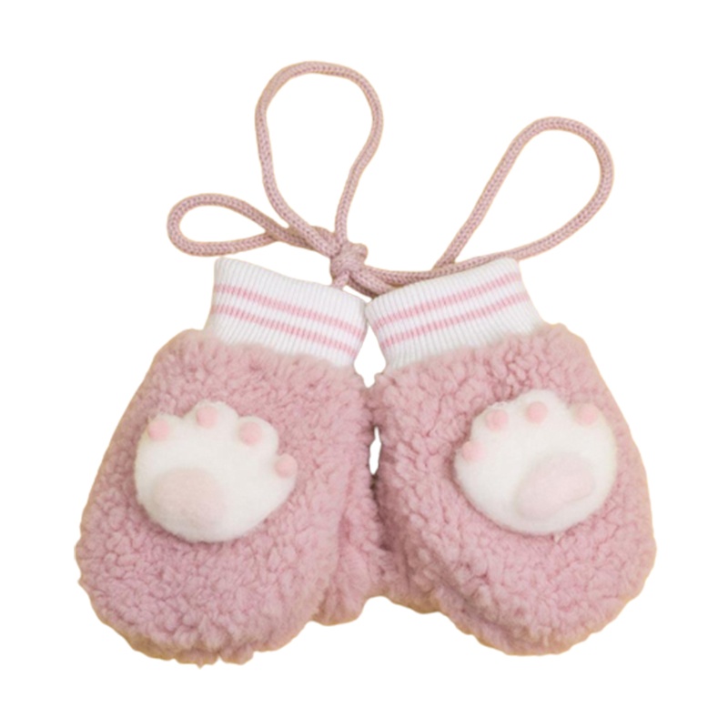 Găng Tay Hình Bàn Chân Gấu Hoạt Hình Giữ Ấm Mùa Đông