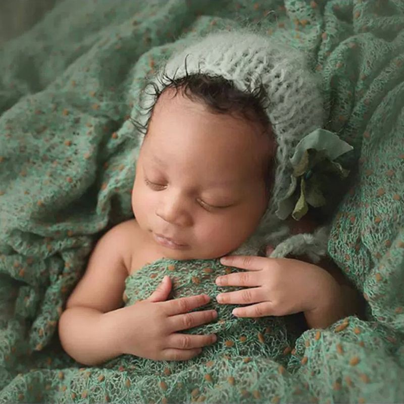 Phụ kiện chụp hình cho trẻ sơ sinh bằng vải dệt kim