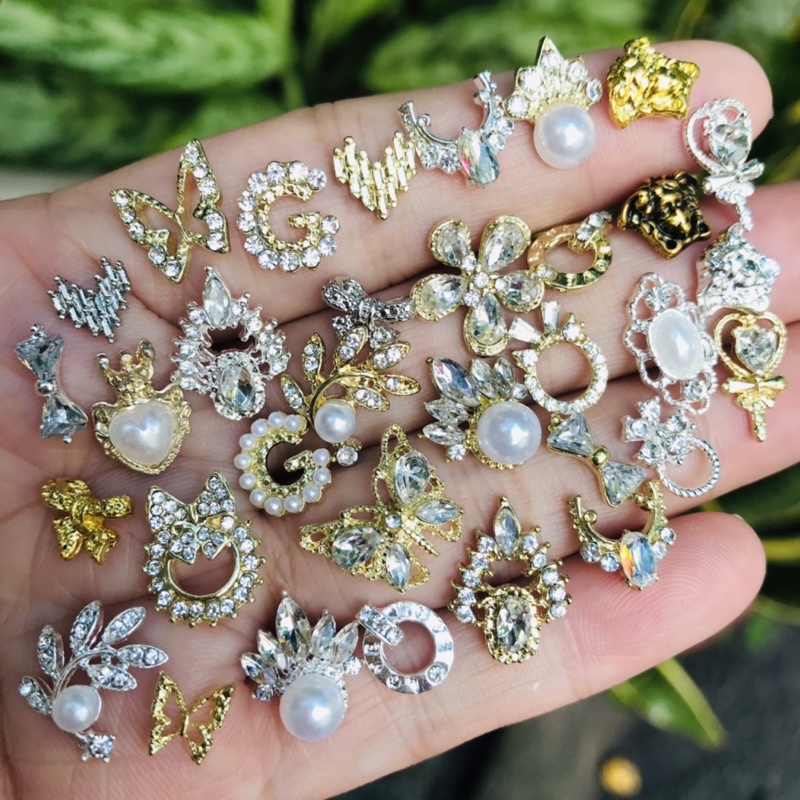 Charm nail-charm nơ hoa 1