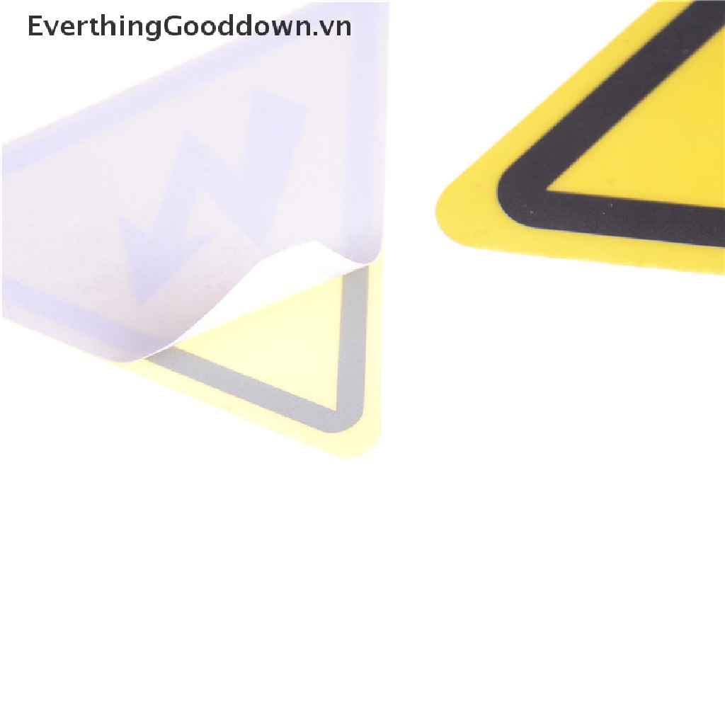 Everthinggooddown 2 Miếng Dán Cảnh Báo Điện Áp Cao An Toàn