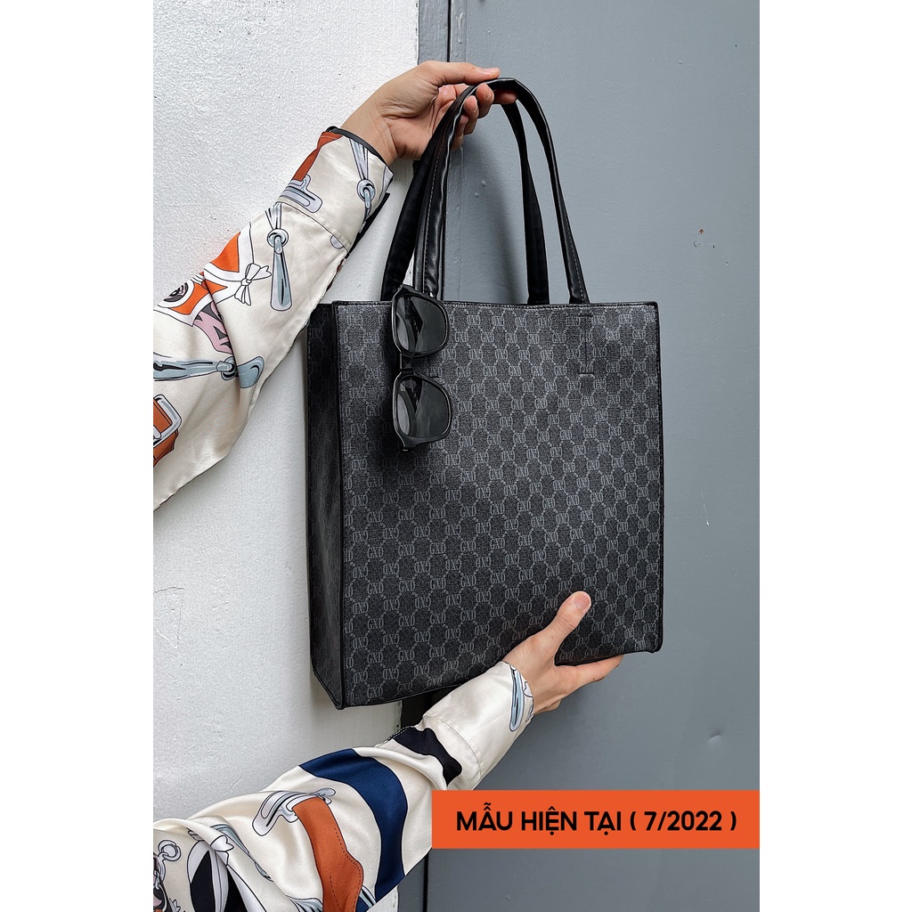 ★ TÚI TOTE DA PU THỜI TRANG UNISEX XÁCH TAY VỪA GIẤY A4, LAPTOP 13 INCH ( 35 x 32 x 7cm )