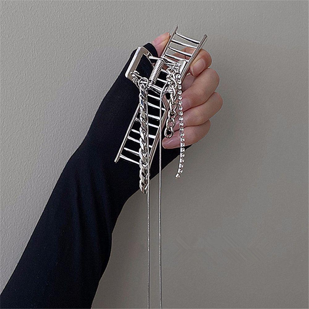 Kẹp Tóc Móng Vuốt Hình Học Đơn Giản Thanh Lịch Phong Cách Hàn Quốc Cho Nữ