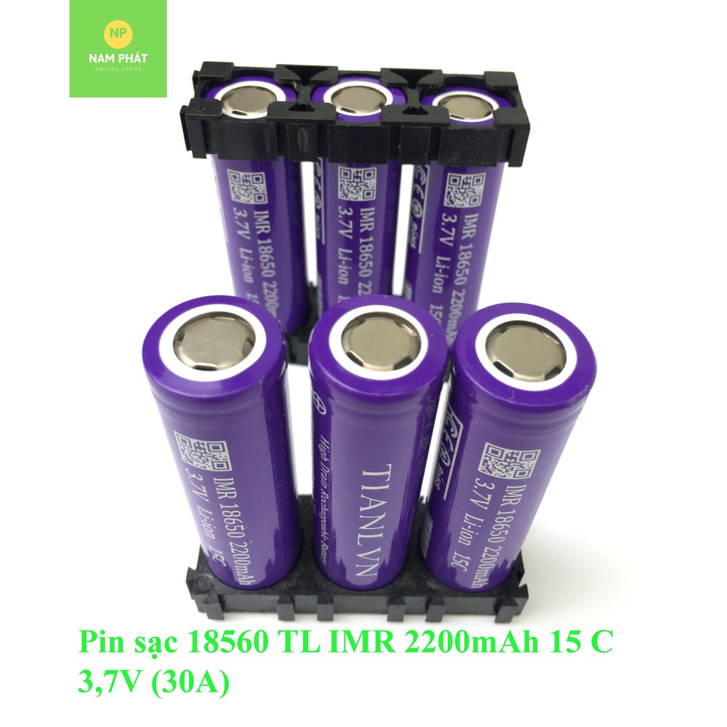 [NPS] Pin tím TL IMR 18650 dung lượng 2200mah, xả cao 15c