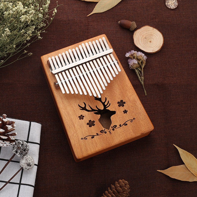 Đàn Kalimba Có Lỗ Thoát Âm, 17 Phím Chính Hãng Tặng Kèm Phụ Kiện