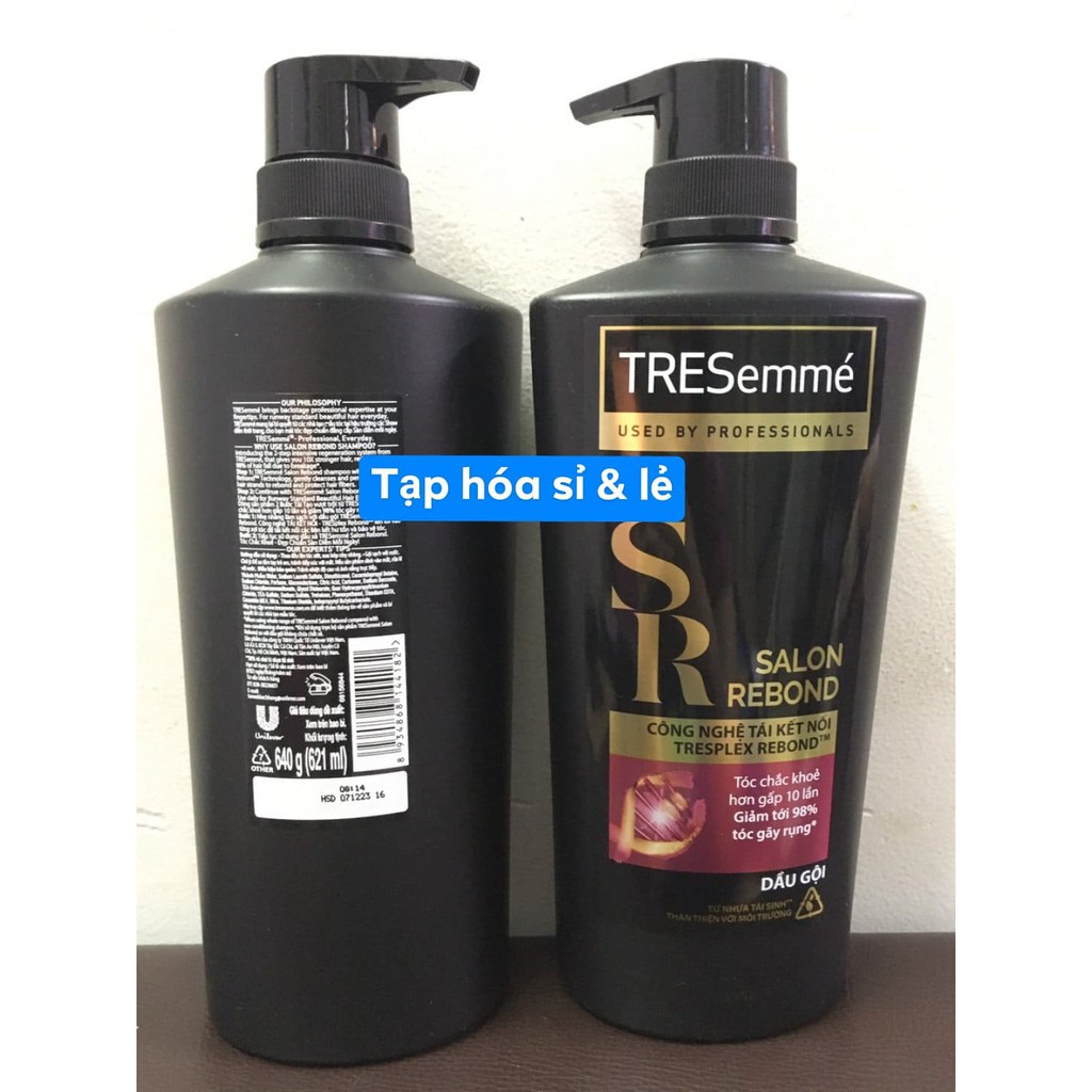 Dầu gội TRESEMME 640g đen, đỏ, xanh Tặng Khăn Tắm &amp; Khăn Mặt Cao Cấp