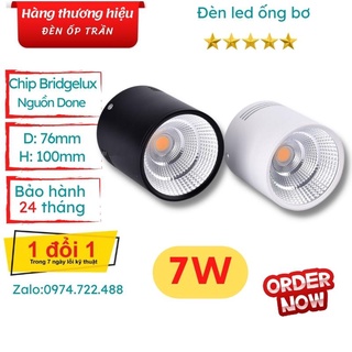 Đèn led ống bơ 7W lắp ốp trần, tiết kiệm điện, Nguồn Done bảo hành 24 tháng